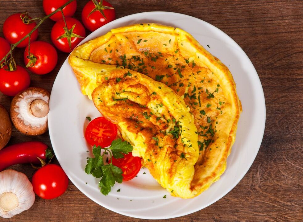 omelette with tomatoes diet egg dish