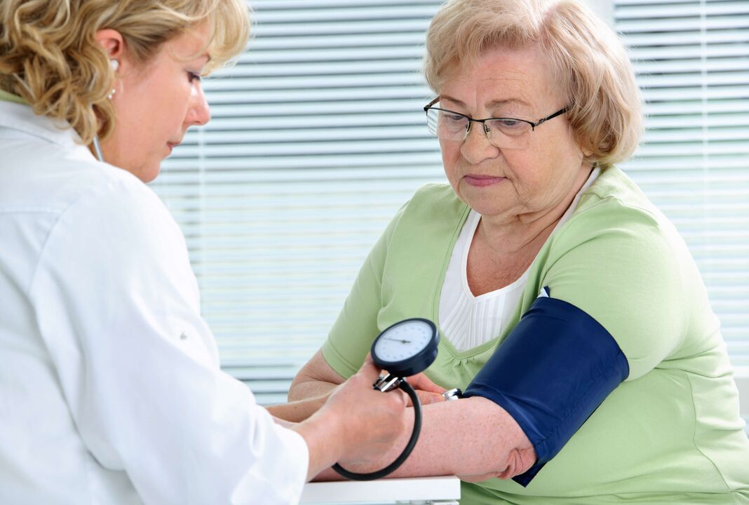 a woman’s blood pressure is measured