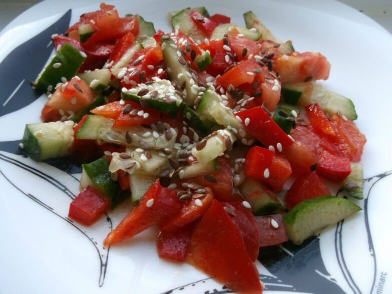 Flaxseed salad for weight loss