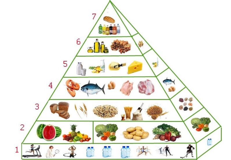Nutrition pyramid for weight loss