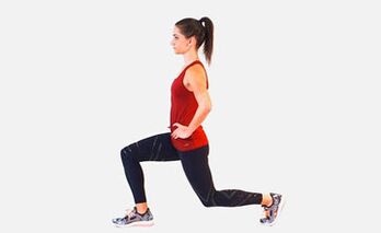Lunges are an effective exercise to pump up the leg muscles. 